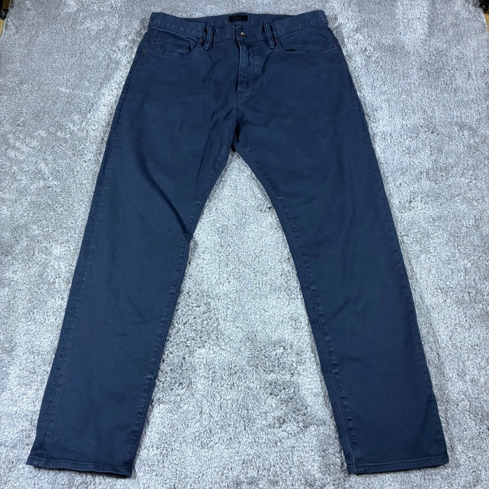 Todd Snyder Slim Fit 5-Pocket Chino Pants Mens 32x30 Navy Blue Stretch Twill